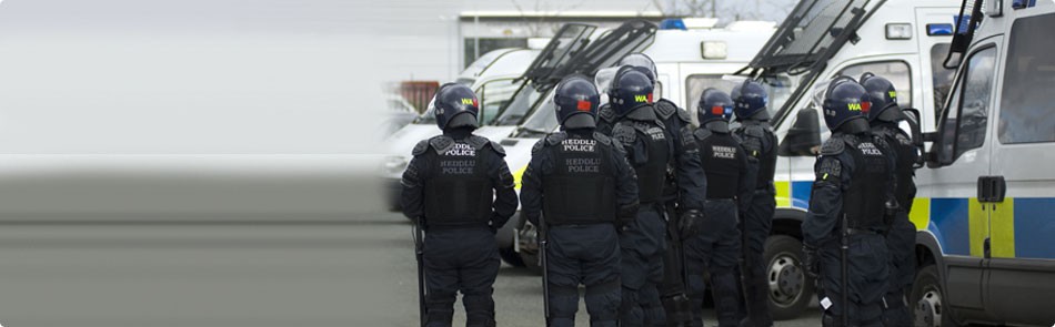 Policeman waiting